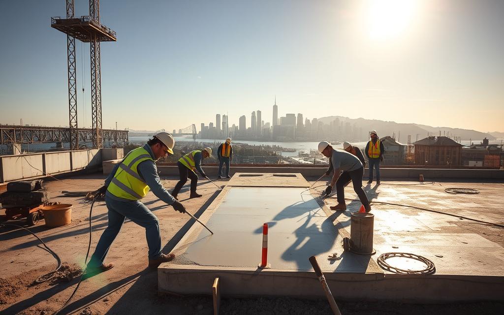 San Francisco concrete experts working on a project - Concrete Contractor San Francisco CA