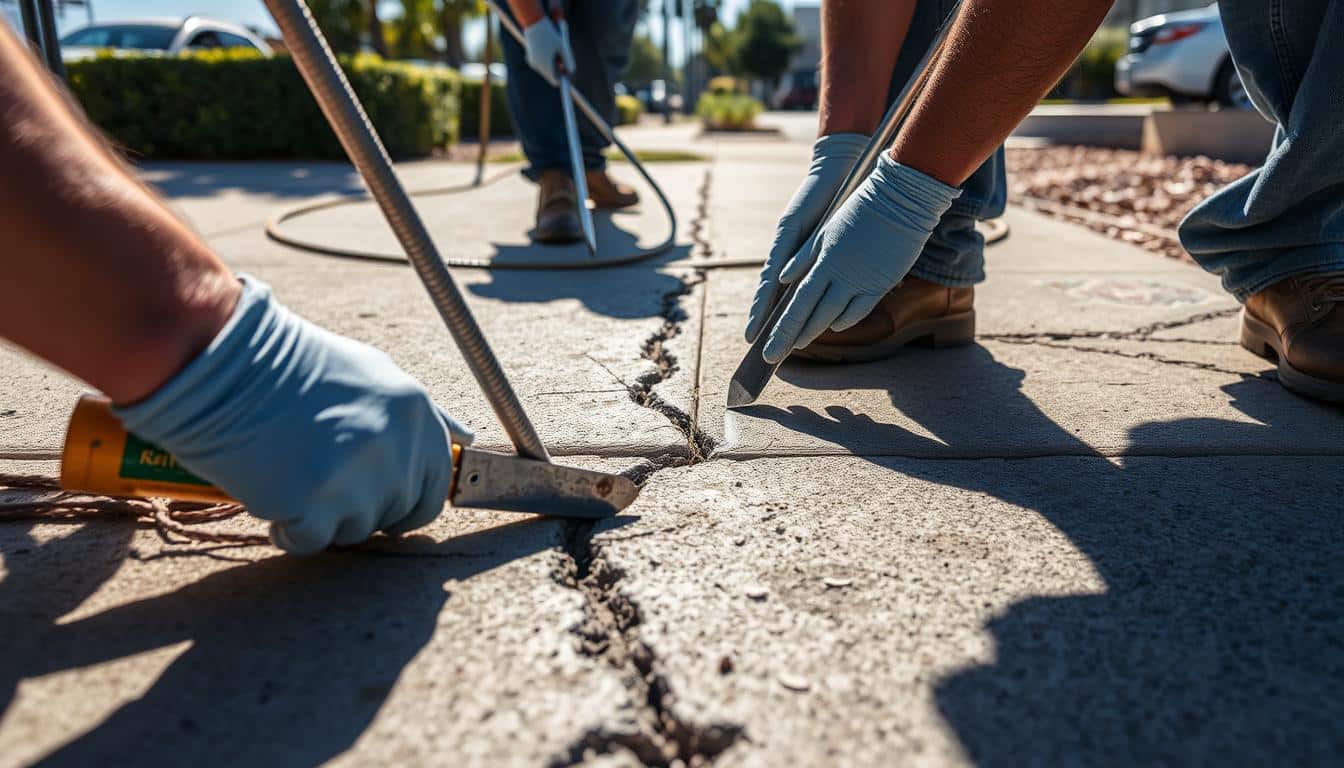 concrete crack filling  Cotati CA