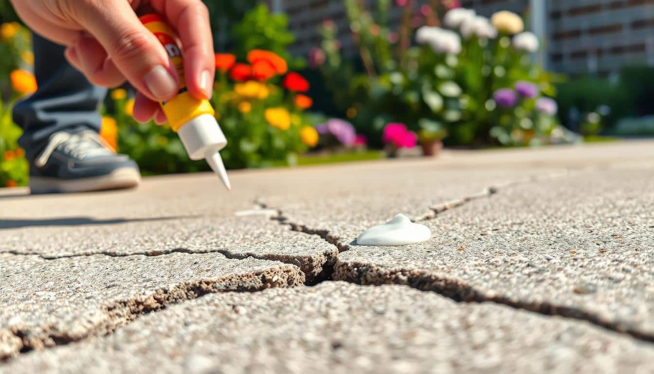 Can crack filling prevent further damage to concrete?