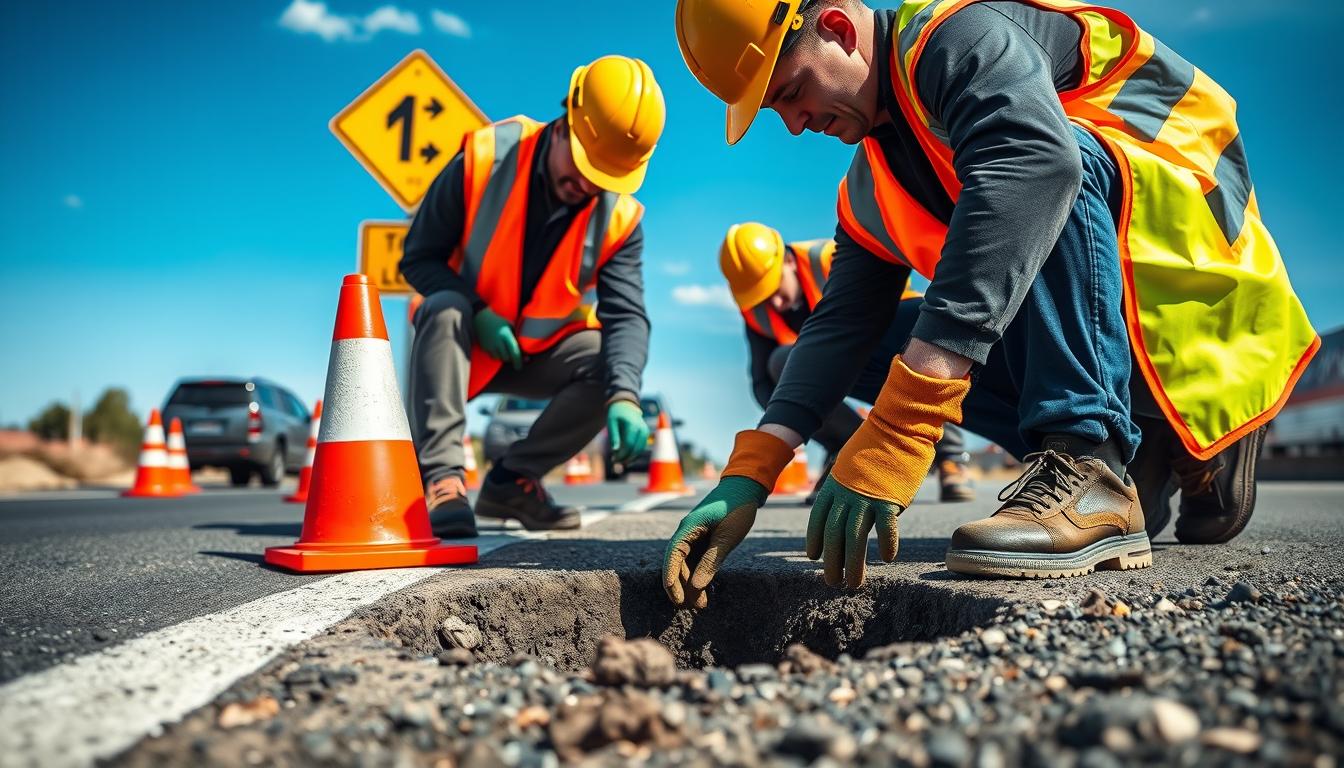 What Safety Precautions Should Be Taken on Pothole Repairs?