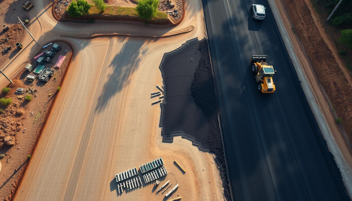 How long does the paving process usually take?