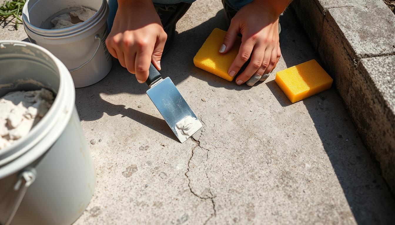 Can I repair small cracks in concrete myself?