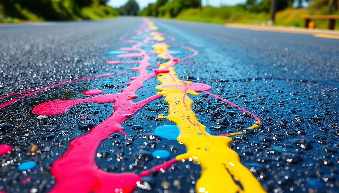 Can painting be done on wet or newly paved surfaces?