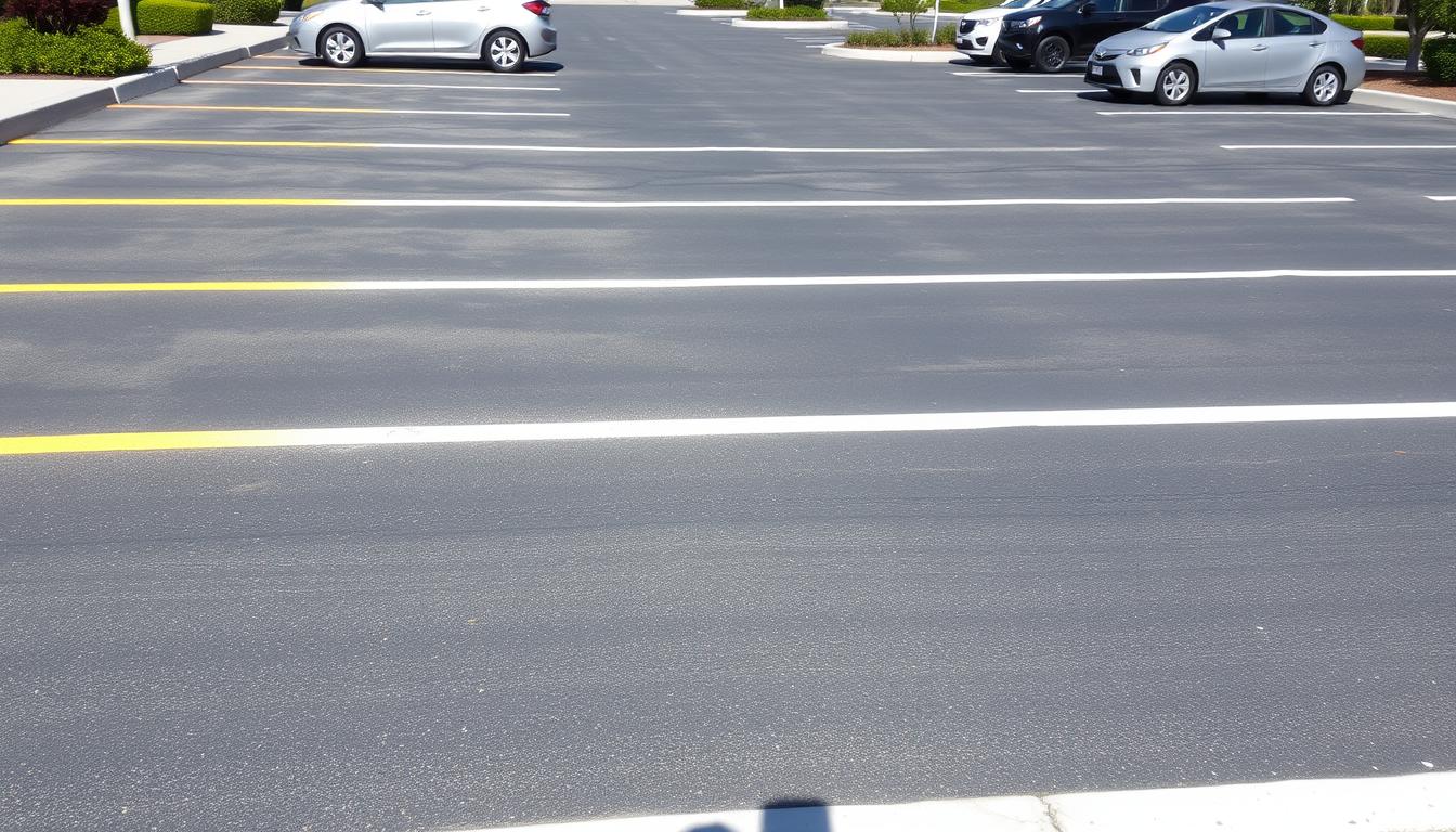 How often should parking lot stripes be repainted?
