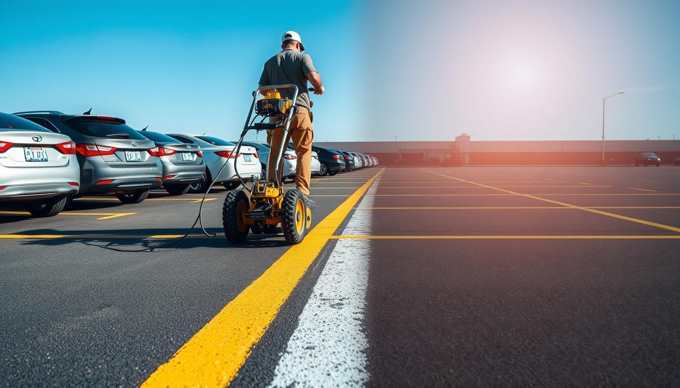 parking lot maintenance - How Often Should Parking Lot Stripes Be Repainted?