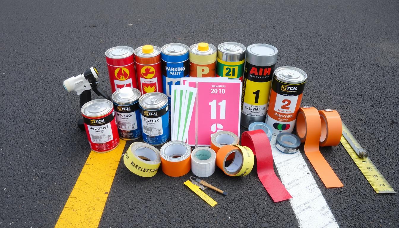 parking space striping supplies - What Materials Are Used for Parking Space Striping?