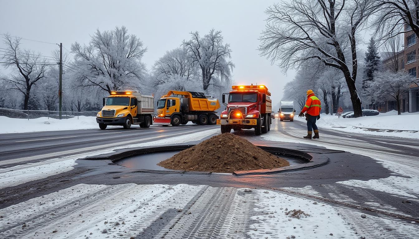 Can potholes be repaired in cold weather?