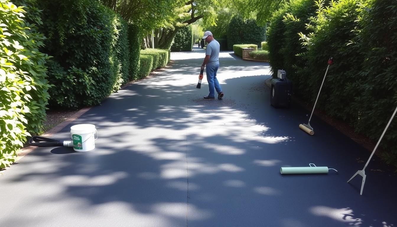 How do I maintain a sealed driveway?