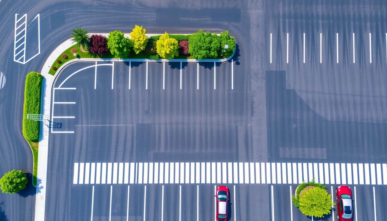 How do I maintain a well-striped parking lot?