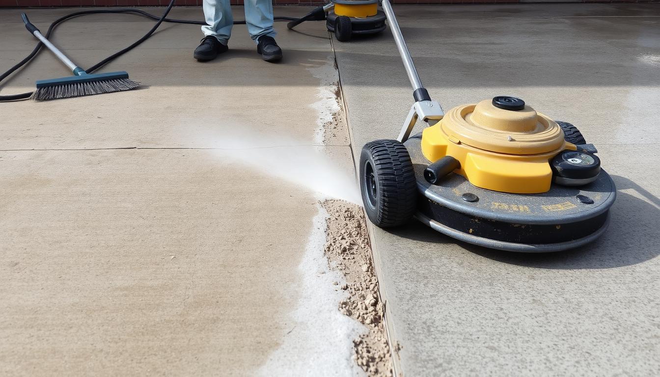 How do I prepare concrete surfaces for sealing?