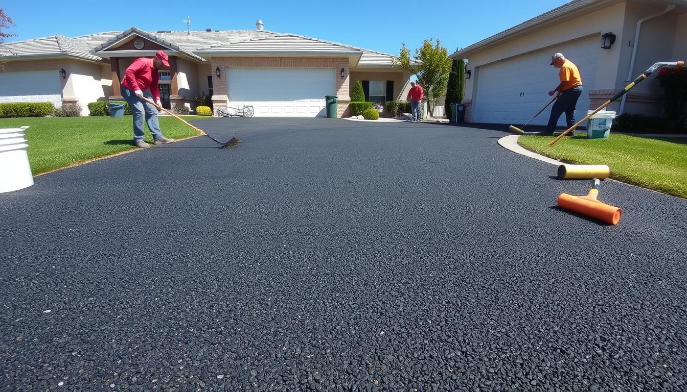 Preparing for seal coating process - What is The Process for Sealing Asphalt?