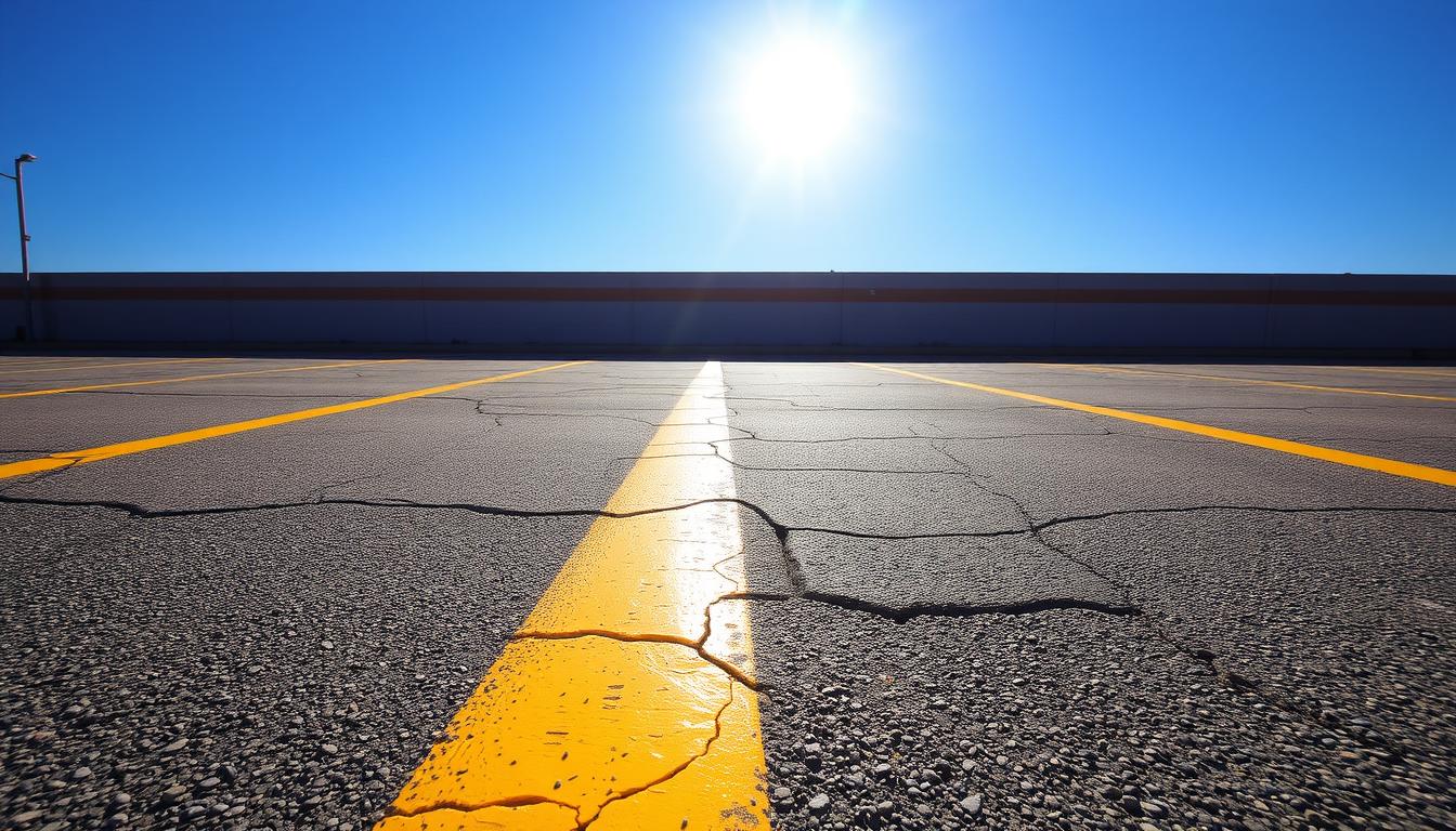 sun exposure on striping - What Causes Parking Lot Stripes to Fade Over Time?