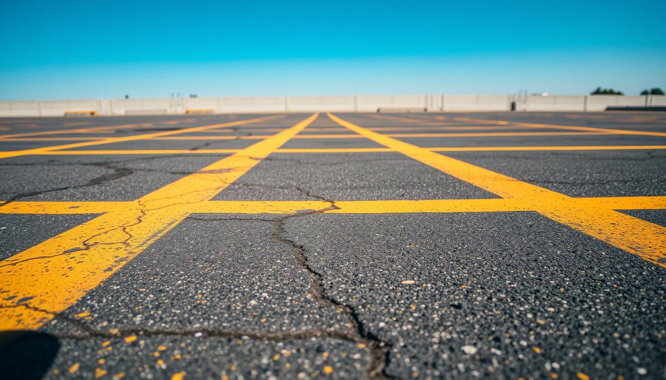 UV damage on parking lot stripes - What Causes Parking Lot Lines to Fade?