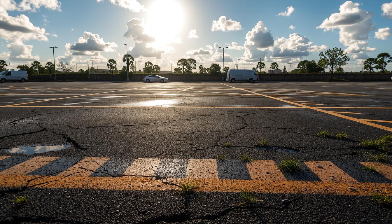 common factors leading to faded lines - What Causes Parking Lot Lines to Fade?