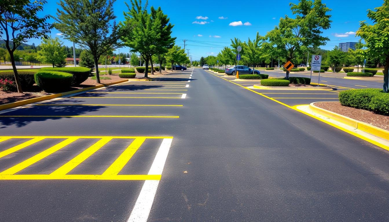enhancing safety and visibility - What Causes Parking Lot Lines to Fade?
