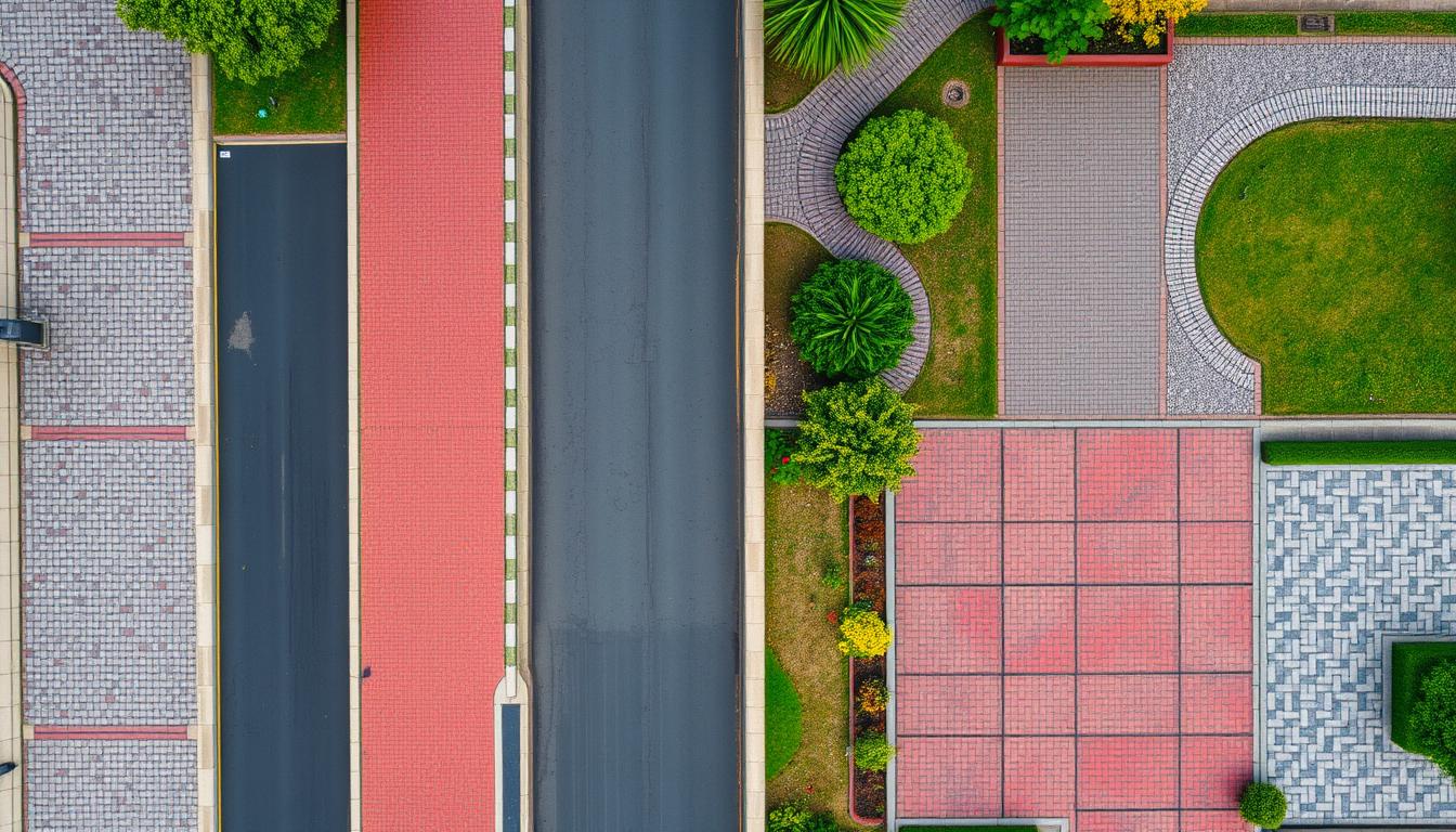 What types of surfaces can be paved?