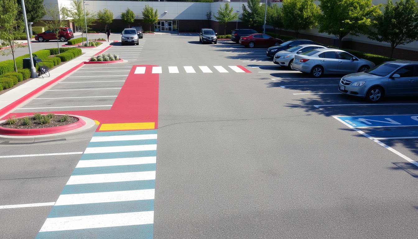 improving safety with parking lot markings - Why is Parking Lot Painting Important?